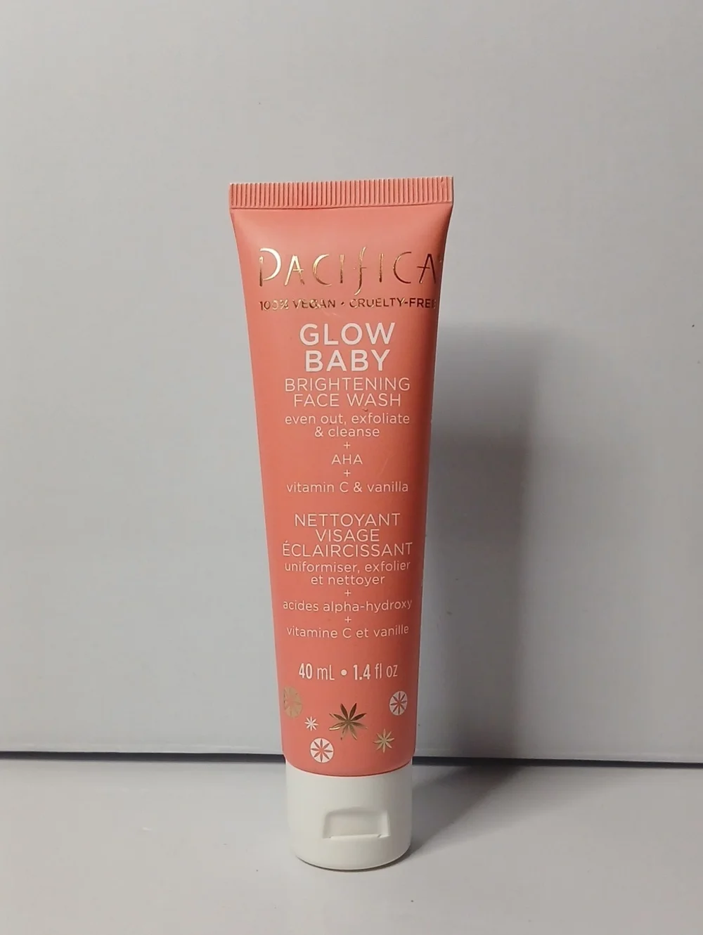 Sealed 40 ML Pacifica Glow Baby Brightening Face Wash